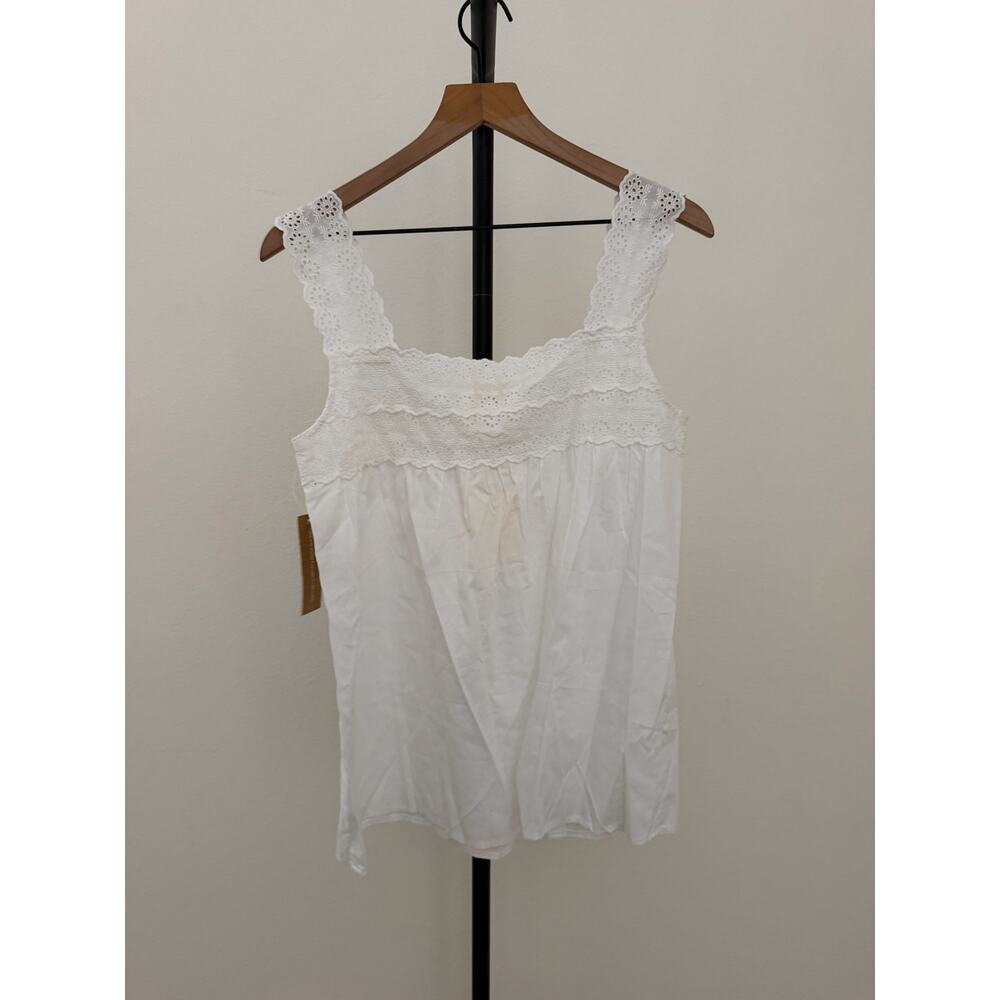 Few Moda sorella Kaylor Cotton Top white $147 Sz 4 - Picture 5 of 5